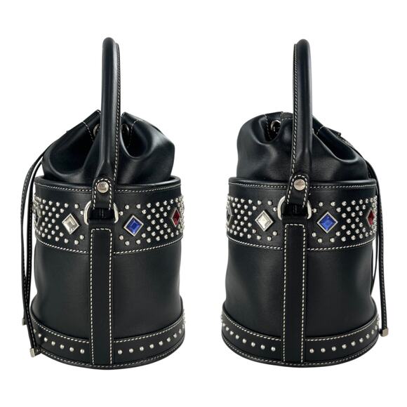 Saint Laurent Bahia Studded Bucket Bag - Picture 5 of 8